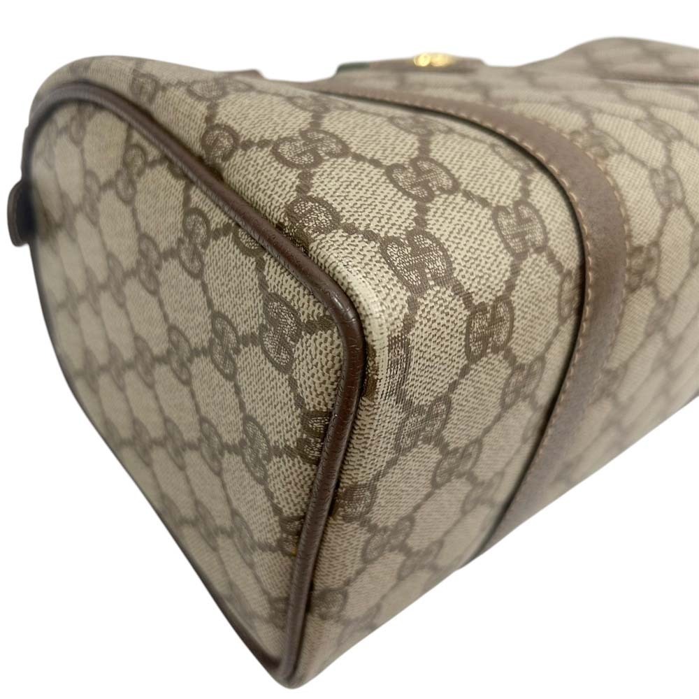 Gucci Boston Bag Brown Handbag Sherry GG Supreme - Picture 6 of 9